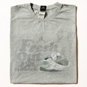 Vintage 2000’s Jordan 5 Fresh Out the Box graphic tee